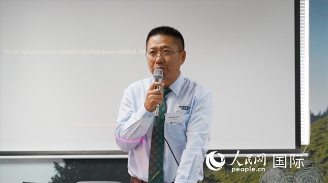 碩豐集團(tuán)董事長(zhǎng)孫曉棟發(fā)言。 人民網(wǎng) 張茜攝