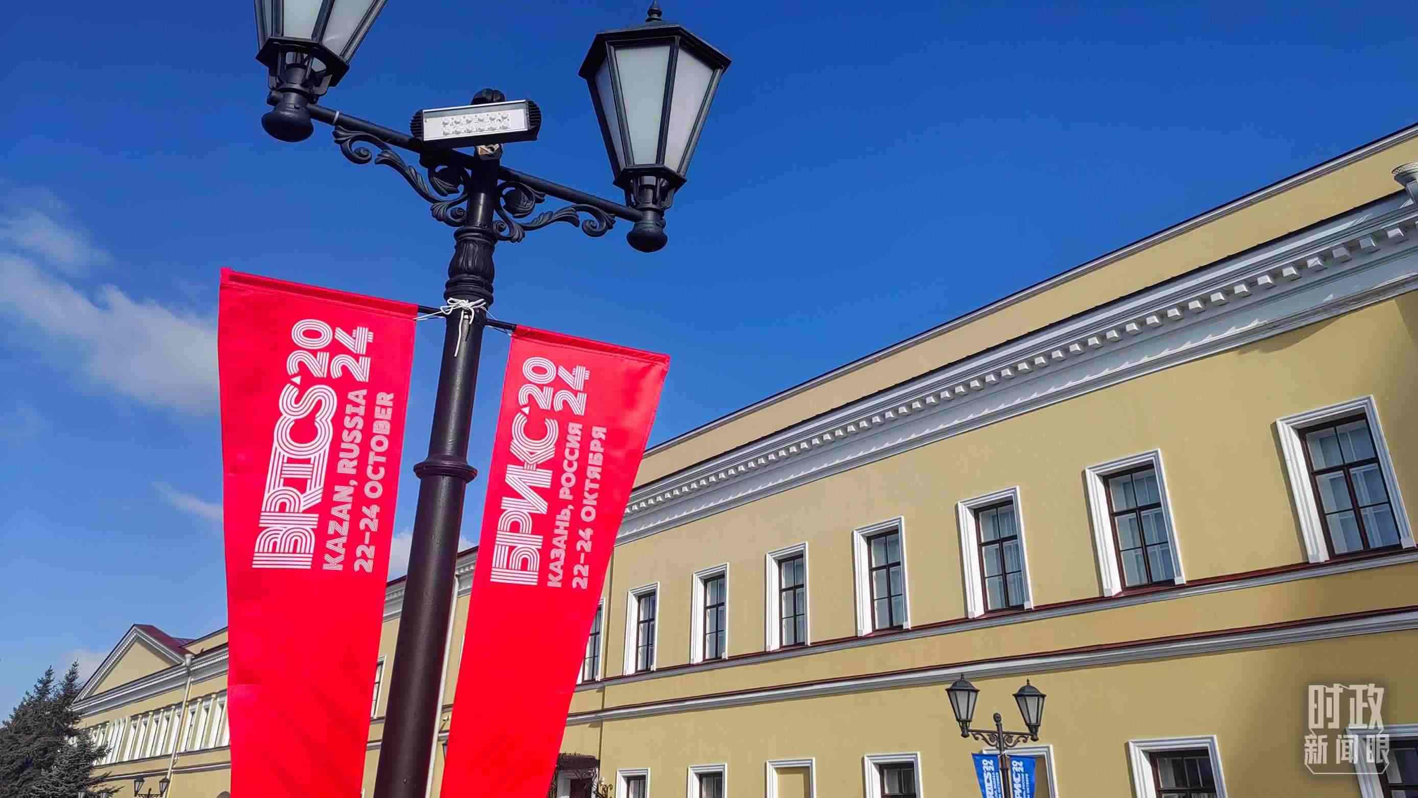 △ 喀山街頭。（總臺(tái)央視記者王萌萌拍攝）