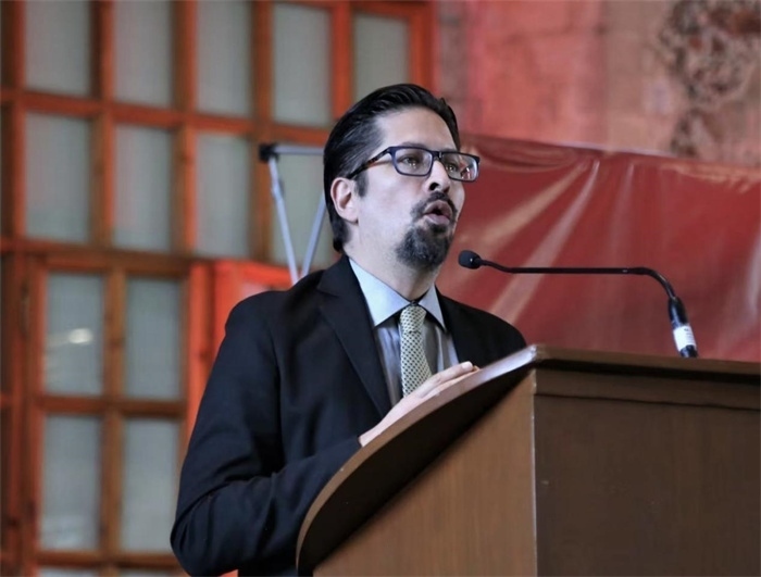 何塞·雷伊瓦作主旨發(fā)言。主辦方供圖