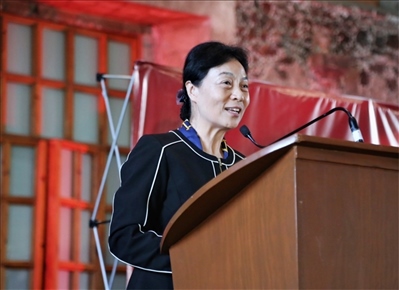 李雅芳作主旨發(fā)言。主辦方供圖