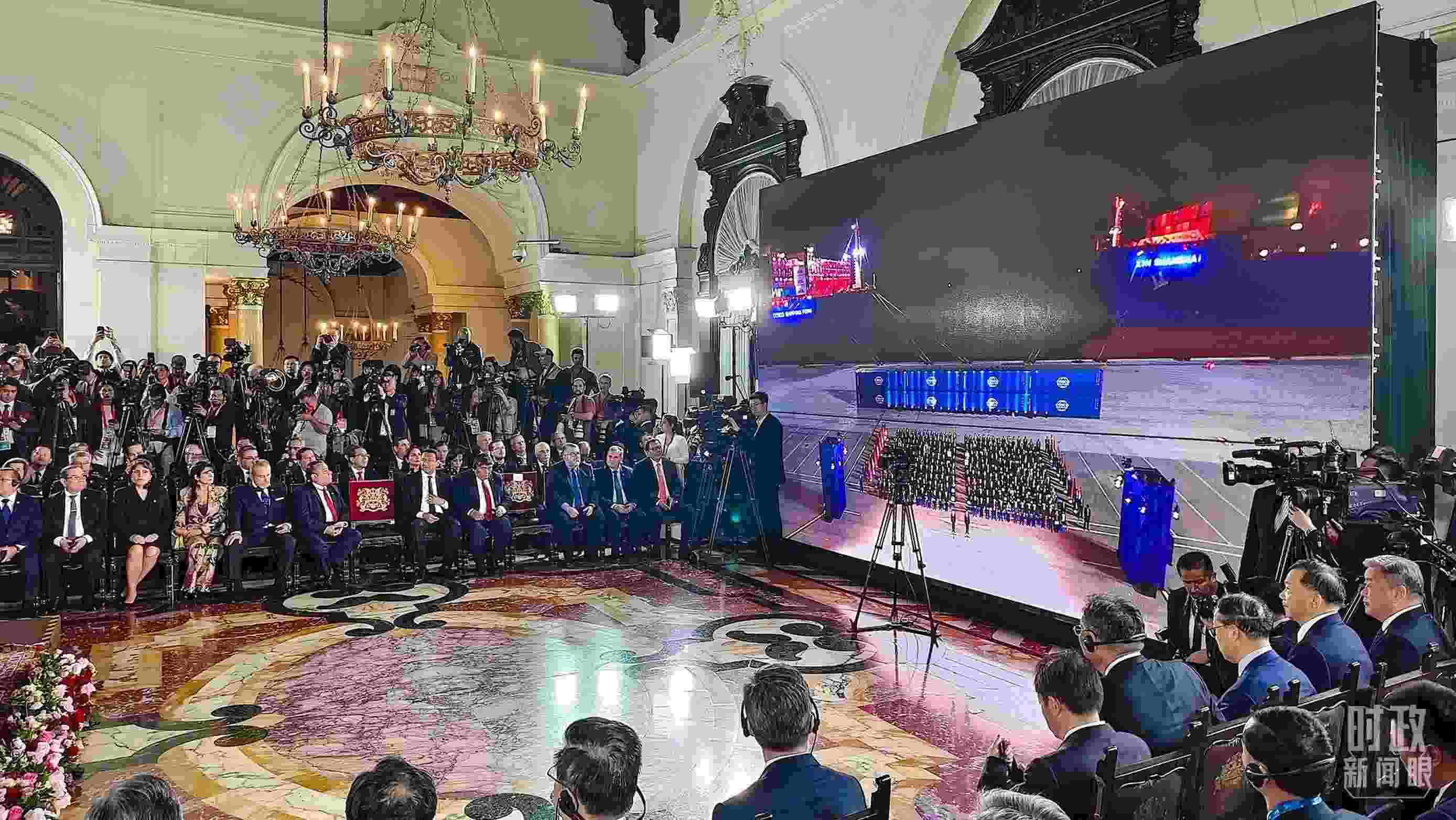 錢凱港開港儀式現(xiàn)場。（總臺央視記者韓銳拍攝）