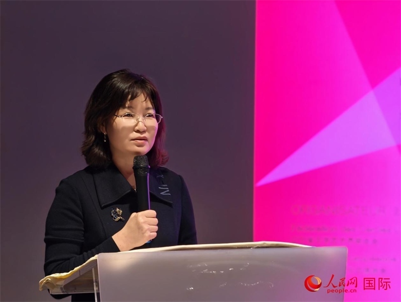 遼寧省文聯(lián)黨組書記、主席邵玉英致辭。人民網記者 于超凡攝