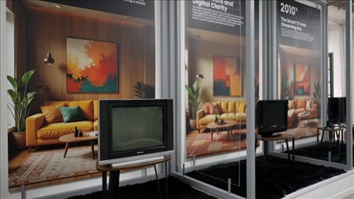 海信顯示技術(shù)展示畫作。海信南非公司供圖