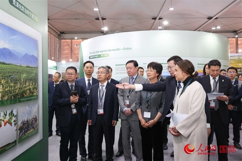 嘉賓參觀中國館。人民網(wǎng)記者任皓宇攝