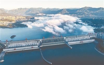 圖為三峽大壩。 新華社發(fā)（鄭家裕攝）