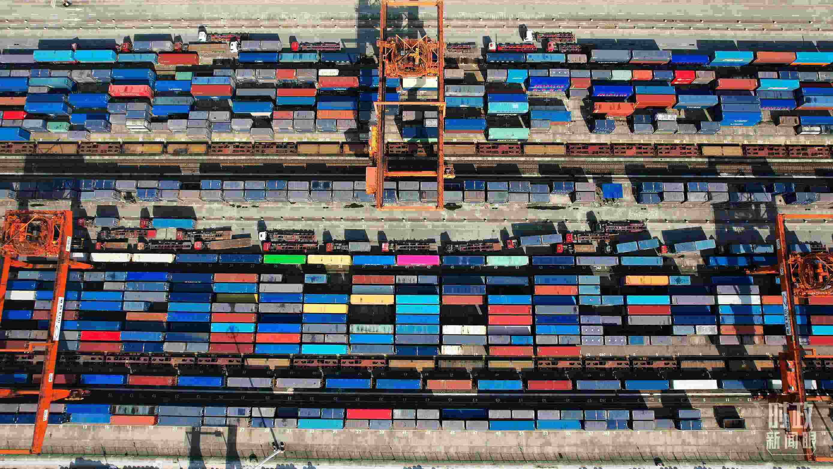 △重慶國(guó)際物流樞紐園區(qū)。（總臺(tái)央視記者范凱拍攝）