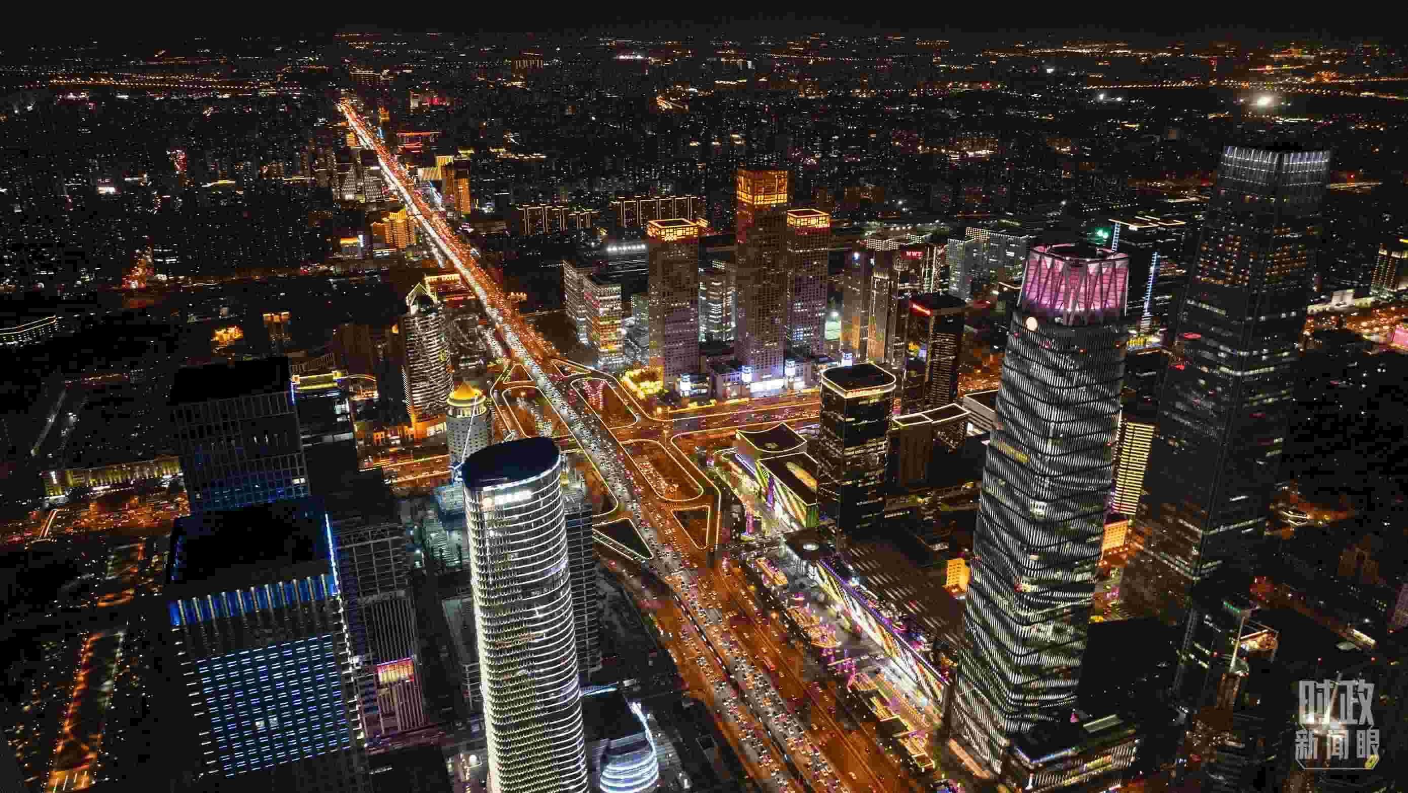 △北京CBD（中央商務(wù)區(qū)）。（總臺記者郭增浩拍攝）