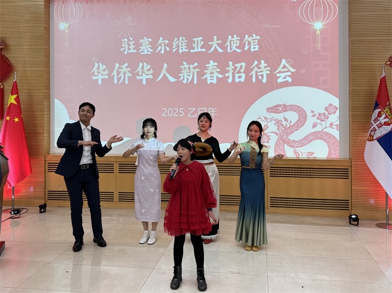 招待會(huì)現(xiàn)場(chǎng)表演。諾維薩德孔子學(xué)院供圖