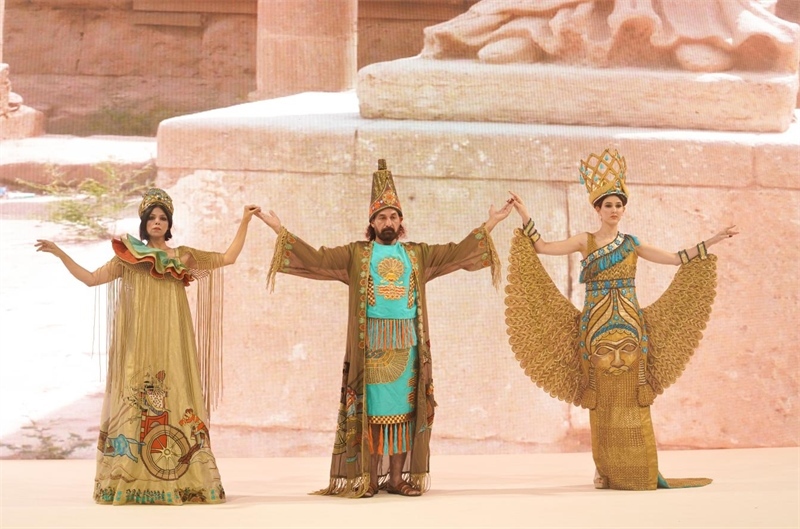 伊拉克時尚館去年9月舉辦的時裝展一景。伊拉克時尚館供圖