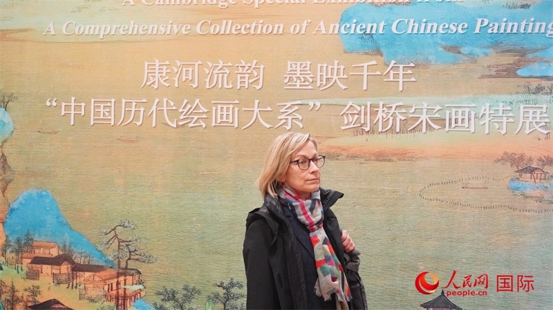 宋畫特展吸引英國學(xué)者。徐量攝