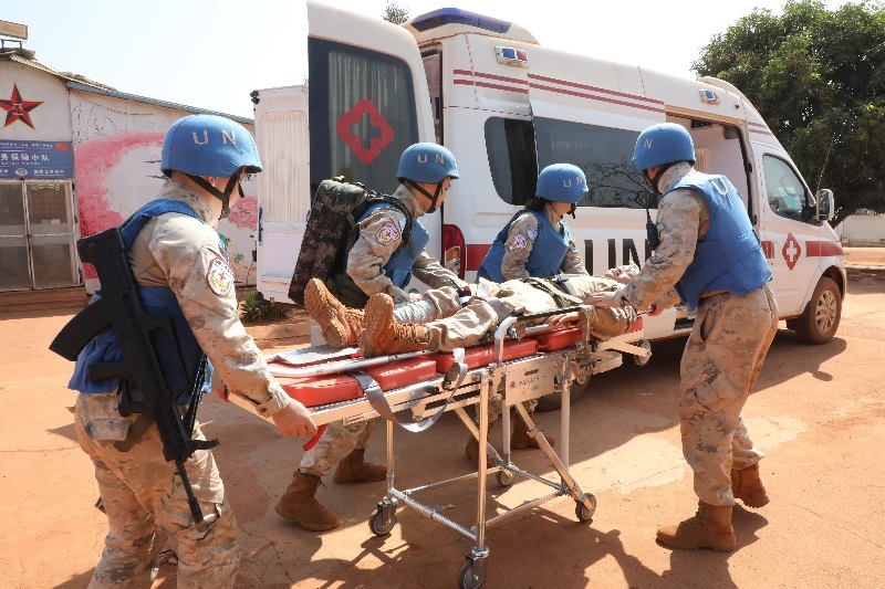 演練現(xiàn)場。張曉昆攝。