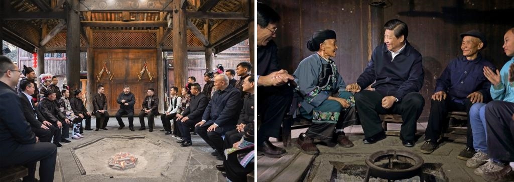 左圖由新華社記者謝環(huán)馳拍攝；右圖由新華社記者蘭紅光拍攝。