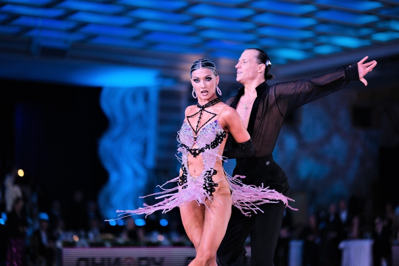 第七屆“克里姆林宮杯”國標舞錦標賽現(xiàn)場。于子恒攝