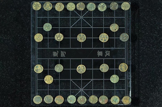 宋代中國銅象棋子。主辦方供圖