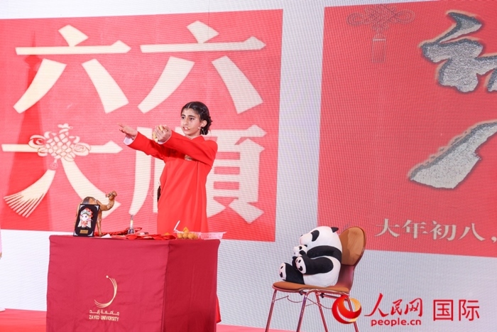 快板表演。人民網記者任皓宇攝